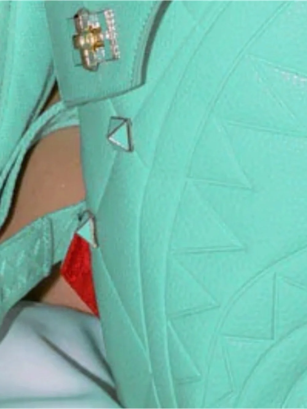 Sprayground Teal Embossed Heart & Shark Backpack